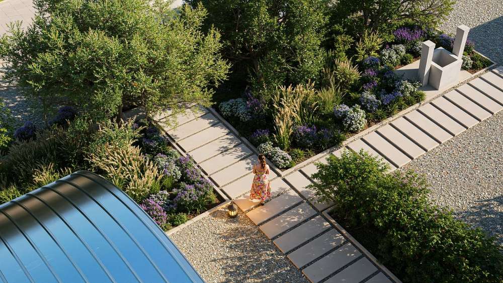La corte degli olivi, render di progetto — vista 5 di 6